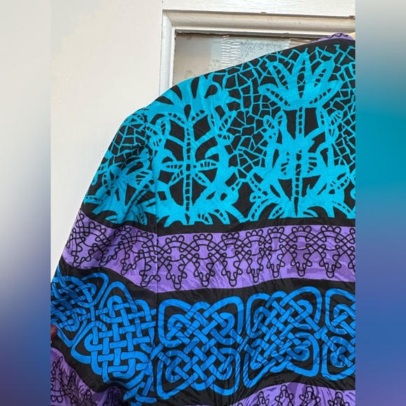 Vintage Lillie Rubin 100% Silk Art To Wear 80’s Blazer Jacket Size 8 Medium M - Picture 4 of 12